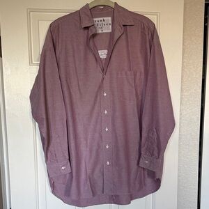 Frank & Eileen women’s Casual burgundy button down Shirt